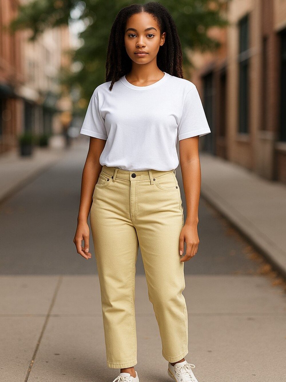 WOMAN WITHIN Yellow Stretch Bootcut Denim Jeans Ladies Plus 14WP